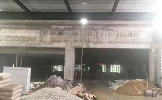 待切除柱、梁前